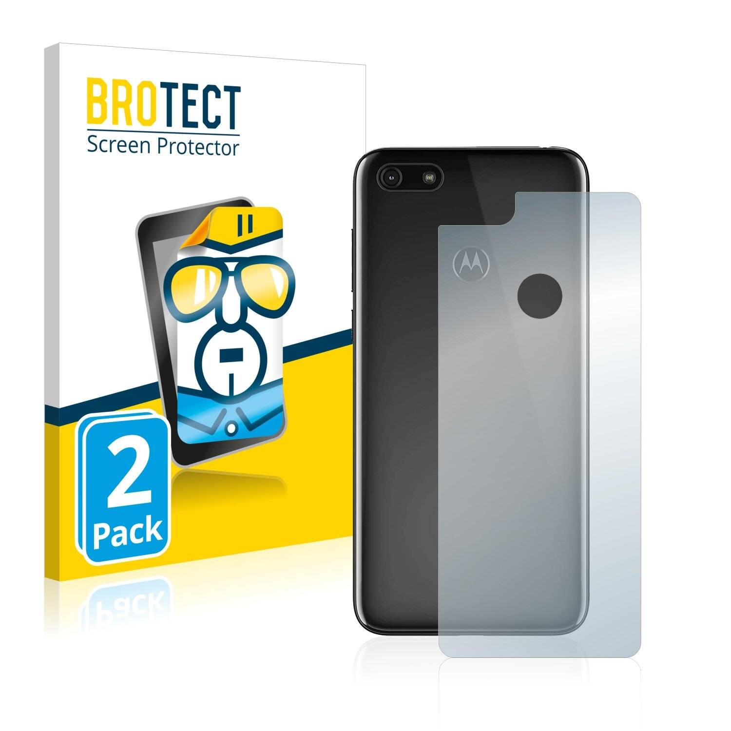 2x BROTECT HD-Clear Displayschutzfolie für Motorola Moto E6 Play
