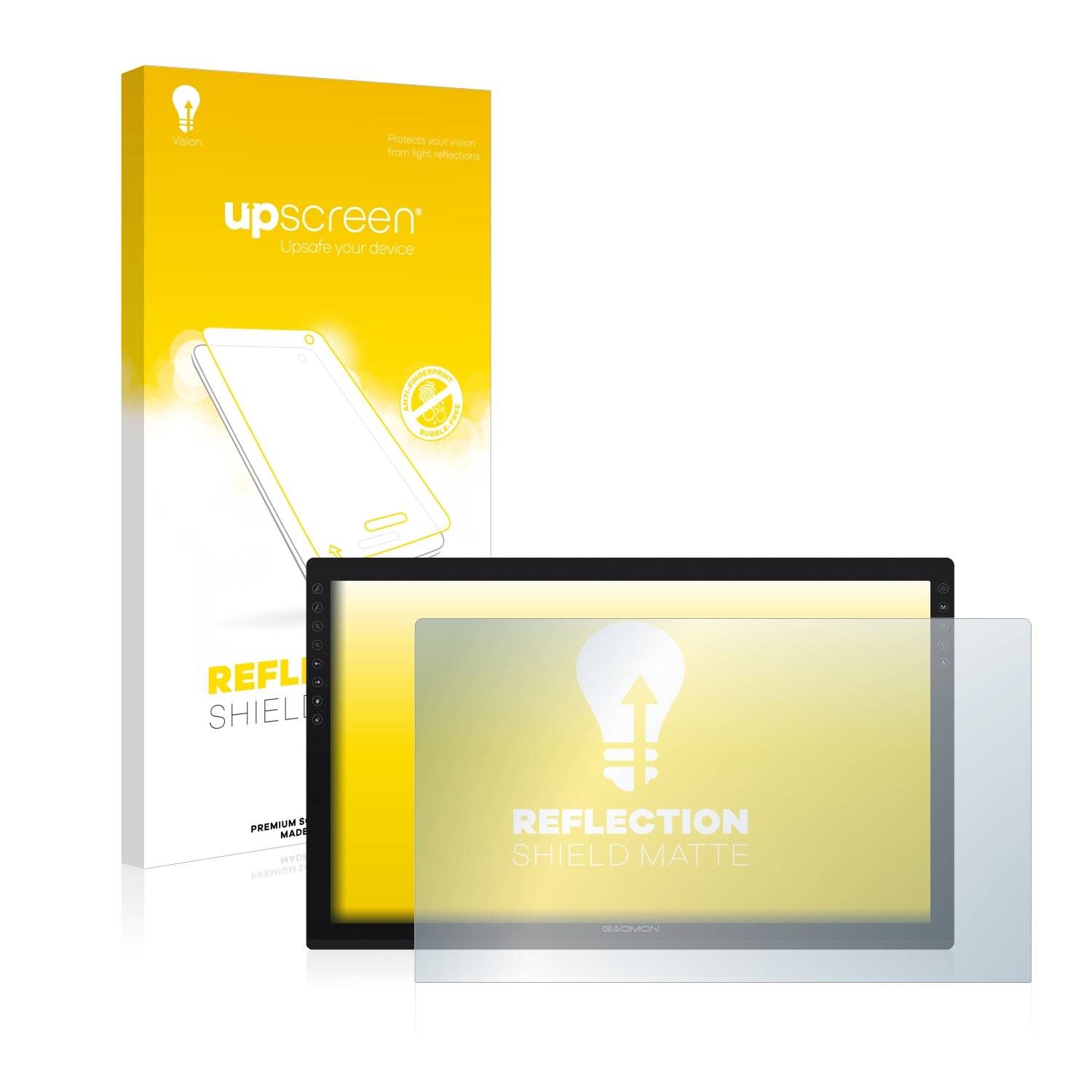 upscreen Reflection Shield Matte Premium Displayschutzfolie für Gaomon