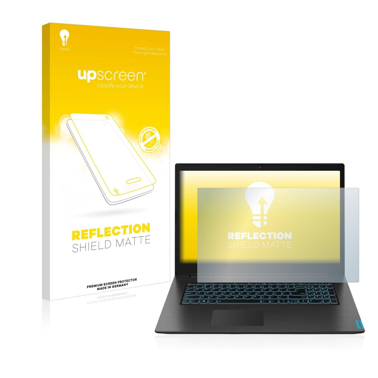 upscreen Reflection Shield Matte Premium Displayschutzfolie für Lenovo IdeaPad L340 Gaming