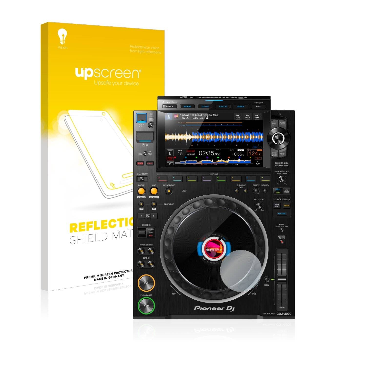 upscreen Reflection Shield Matte Premium Displayschutzfolie für Pioneer CDJ 3000