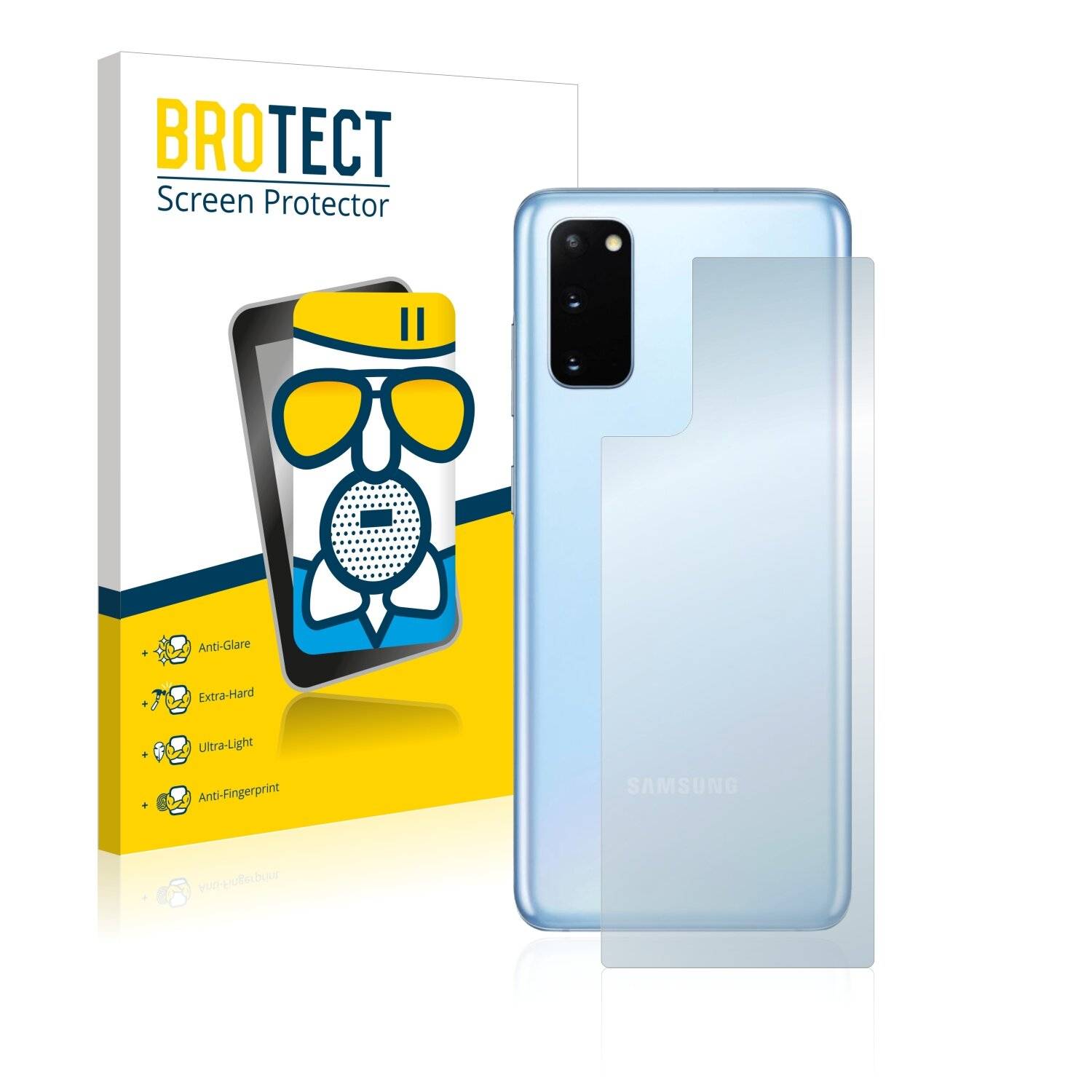 BROTECT AirGlass Matte Schutzglas Folie für Samsung Galaxy S20