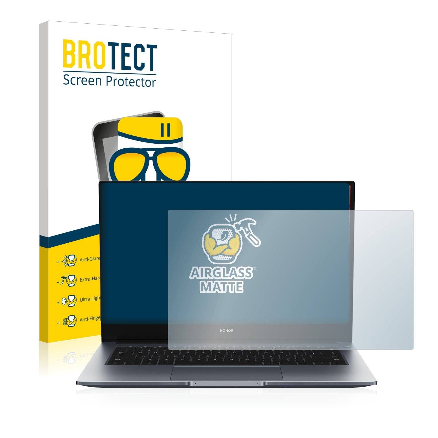 BROTECT AirGlass Matte Schutzglas Folie für Honor MagicBook