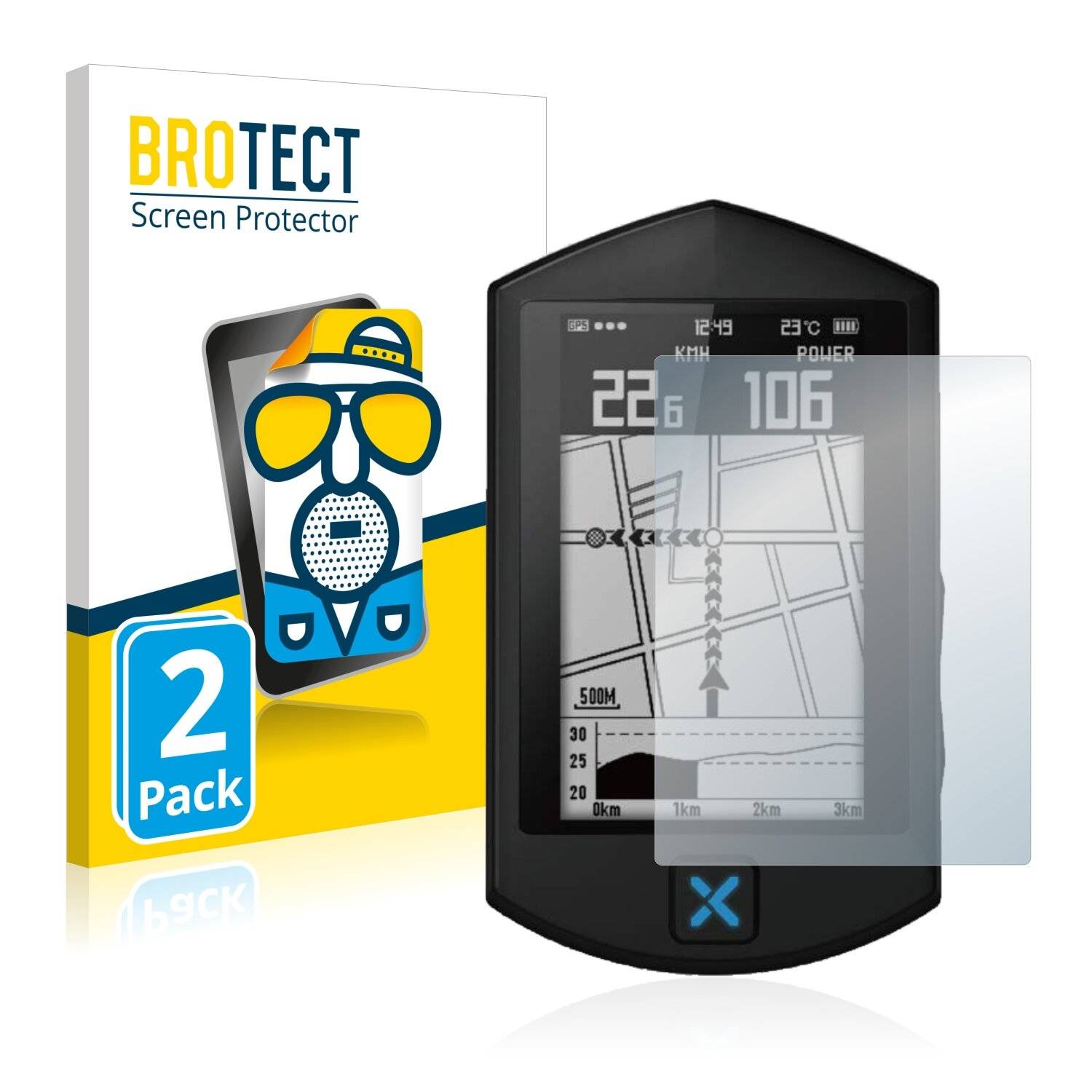 2x BROTECT Matte Displayschutzfolie für Xoss Sprint - Entspiegelt,