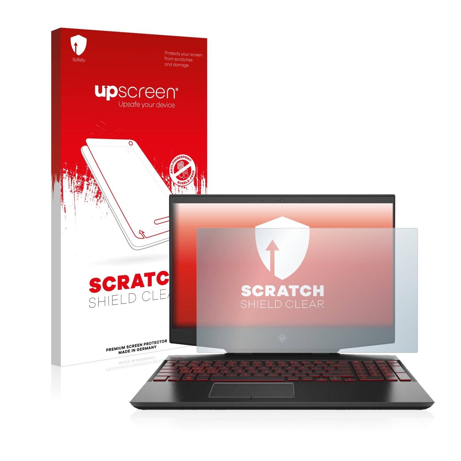 upscreen Scratch Shield Clear Premium Displayschutzfolie für HP Omen