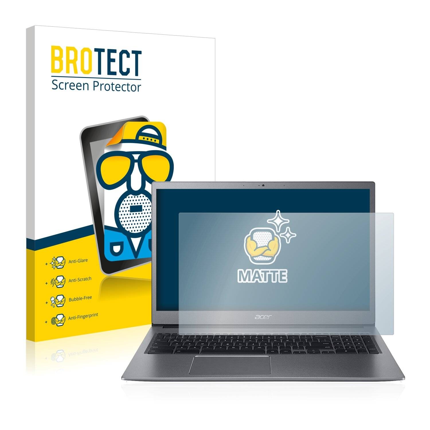 BROTECT Matte Displayschutzfolie für Acer Chromebook 715 - Entspiegelt,