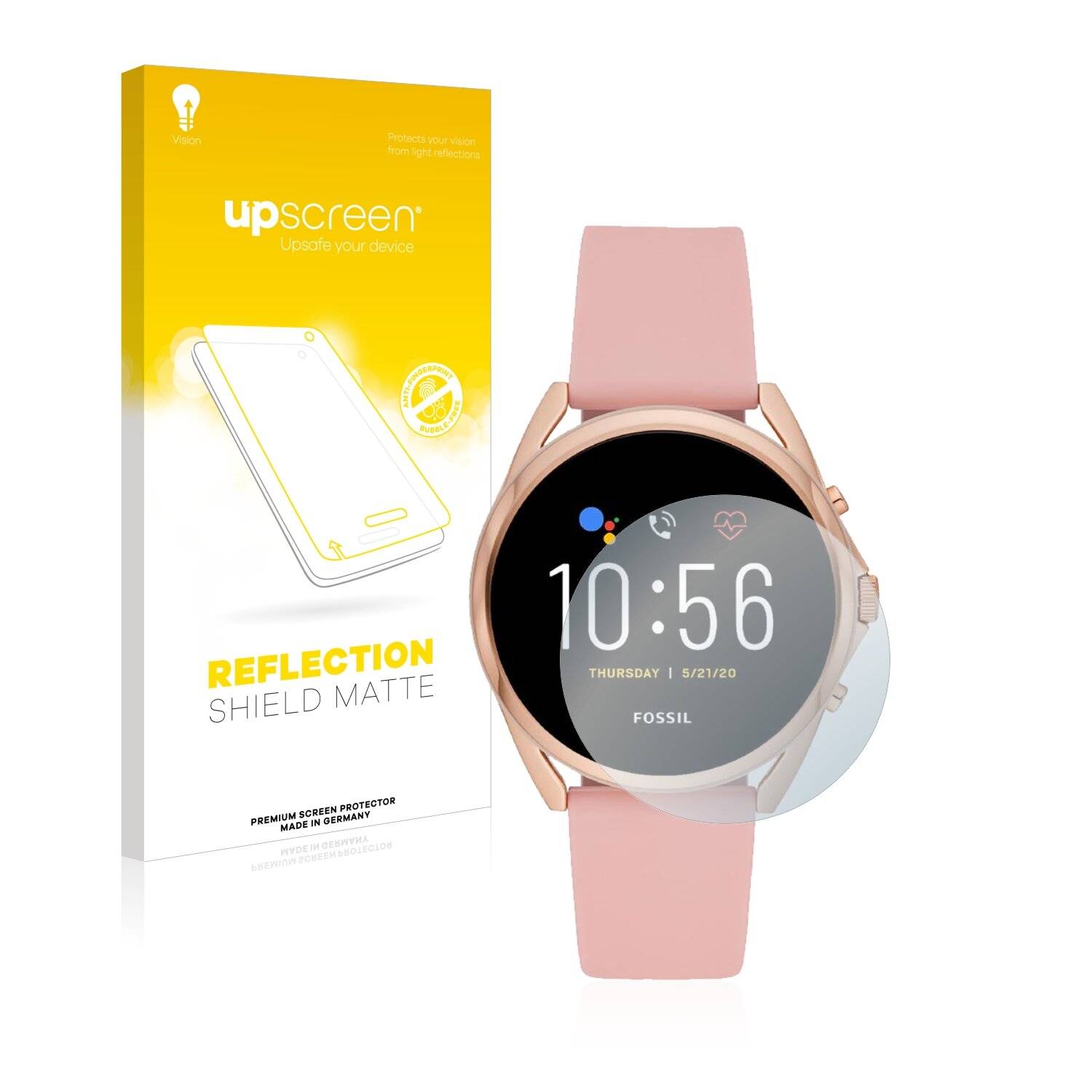upscreen Reflection Shield Matte Premium Displayschutzfolie für Fossil Gen 5