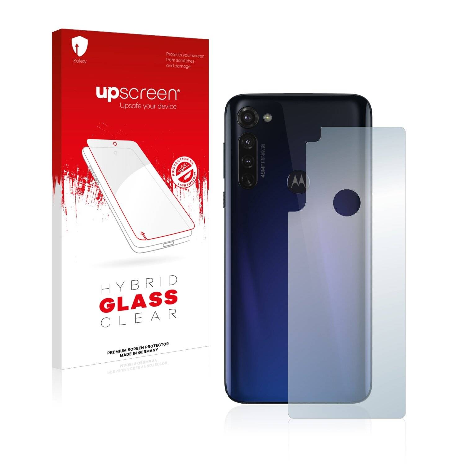 upscreen Hybrid Glass Clear Premium Schutzglas Folie für Motorola Moto G Pro