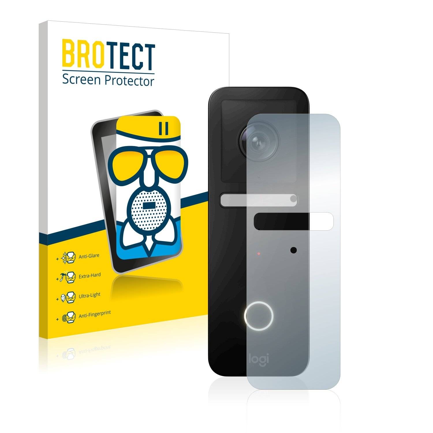 BROTECT AirGlass Matte Schutzglas Folie für Logitech Circle View
