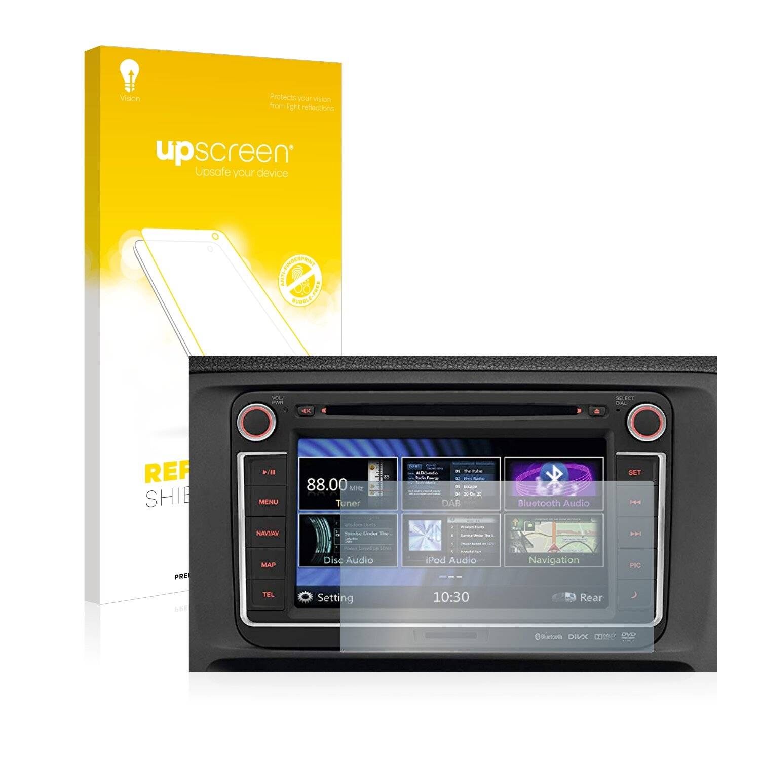 upscreen Reflection Shield Matte Premium Displayschutzfolie für Volkswagen Polo 6R RMT