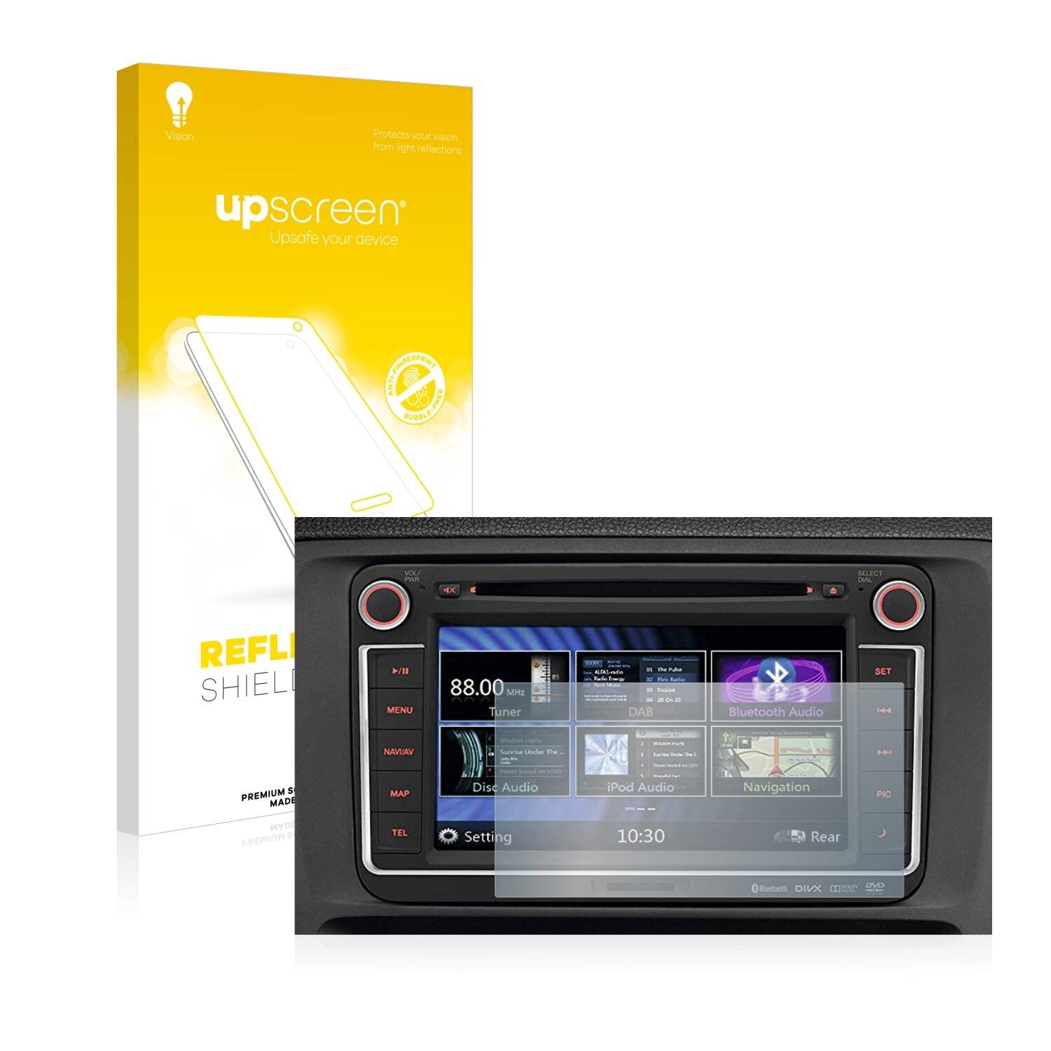 upscreen Reflection Shield Matte Premium Displayschutzfolie für Volkswagen Golf Cross RMT