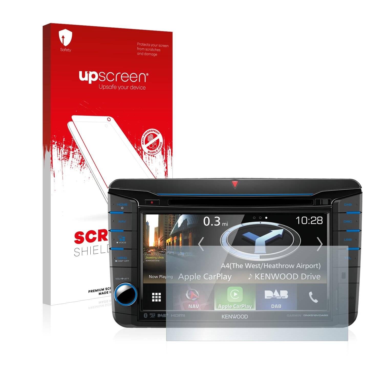upscreen Scratch Shield Clear Premium Displayschutzfolie für Kenwood