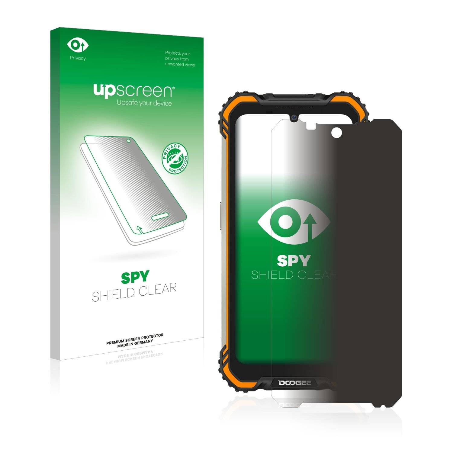 upscreen Spy Shield Clear Premium Blickschutzfolie für Doogee S58