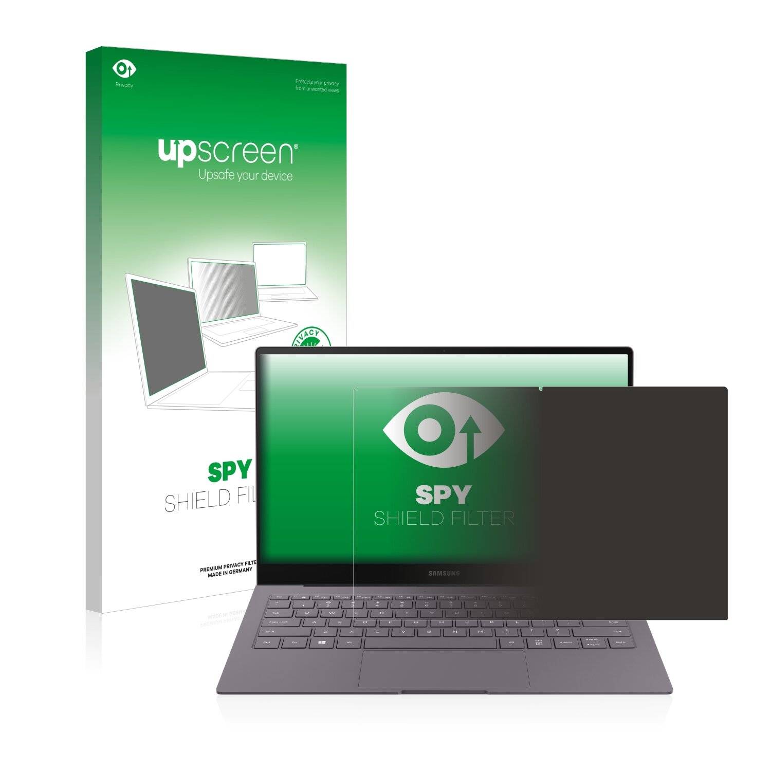 upscreen Spy Shield Filter Premium Blickschutzfilter für Samsung Galaxy Book
