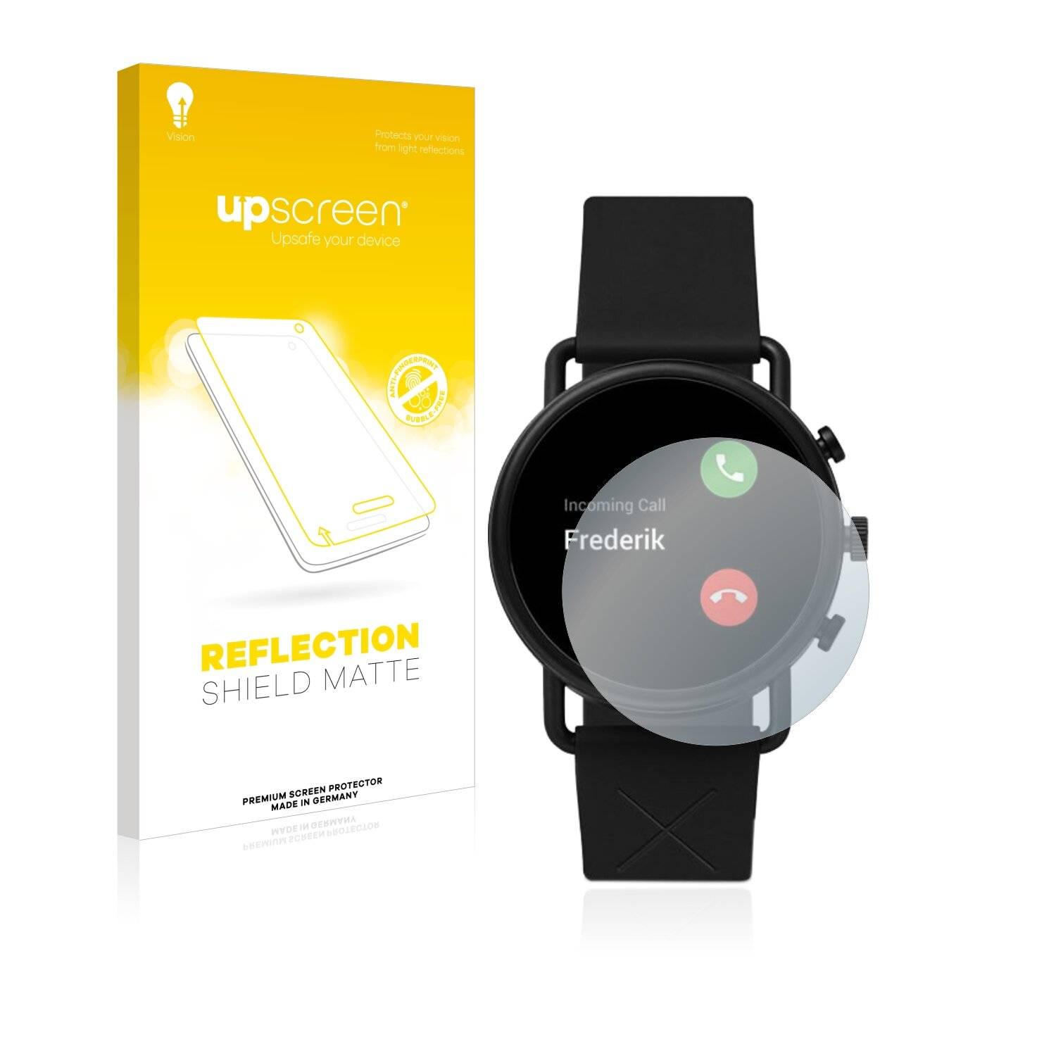 upscreen Reflection Shield Matte Premium Displayschutzfolie für Skagen Smartwatch Falster 3