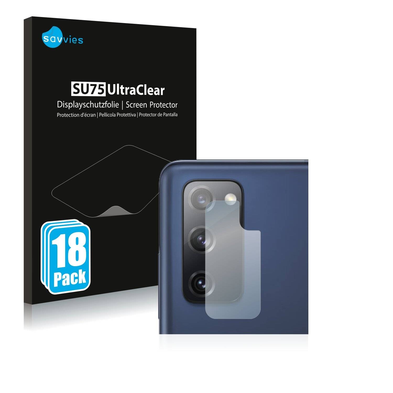 18x Savvies SU75 Displayschutzfolie für Samsung Galaxy S20 FE 5G (NUR