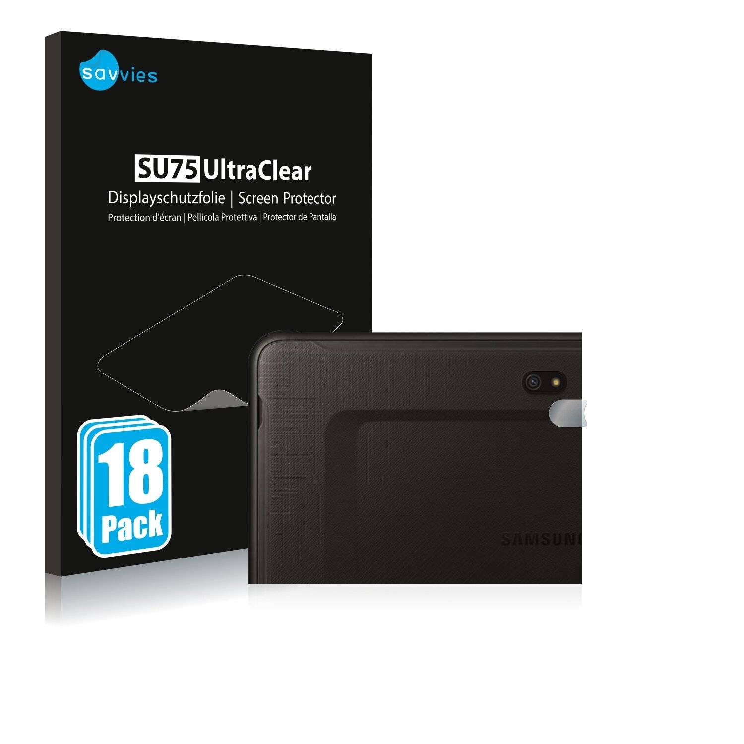 18x Savvies SU75 Displayschutzfolie für Samsung Galaxy Tab Active Pro (NUR