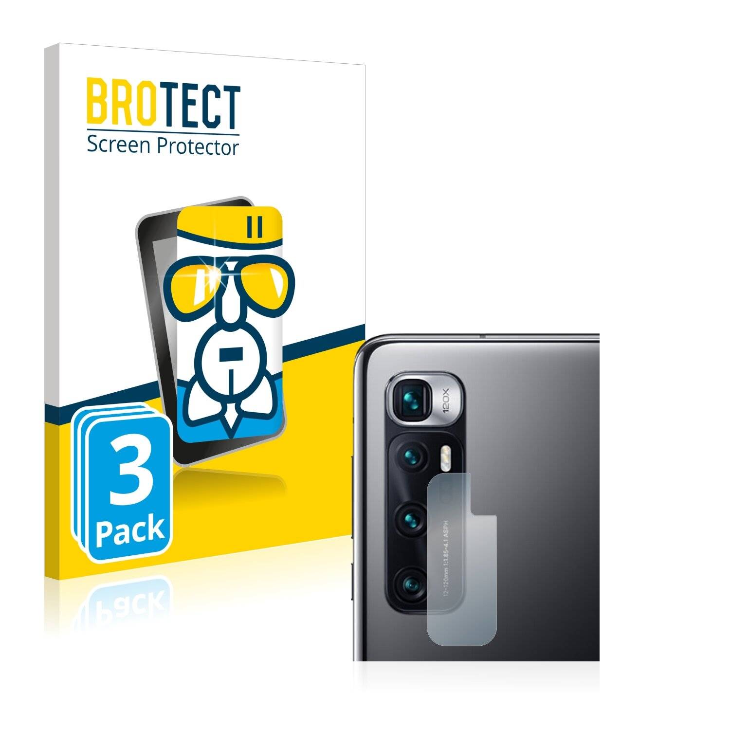 3x BROTECT AirGlass Schutzglas Folie für Xiaomi Mi 10 Ultra (NUR