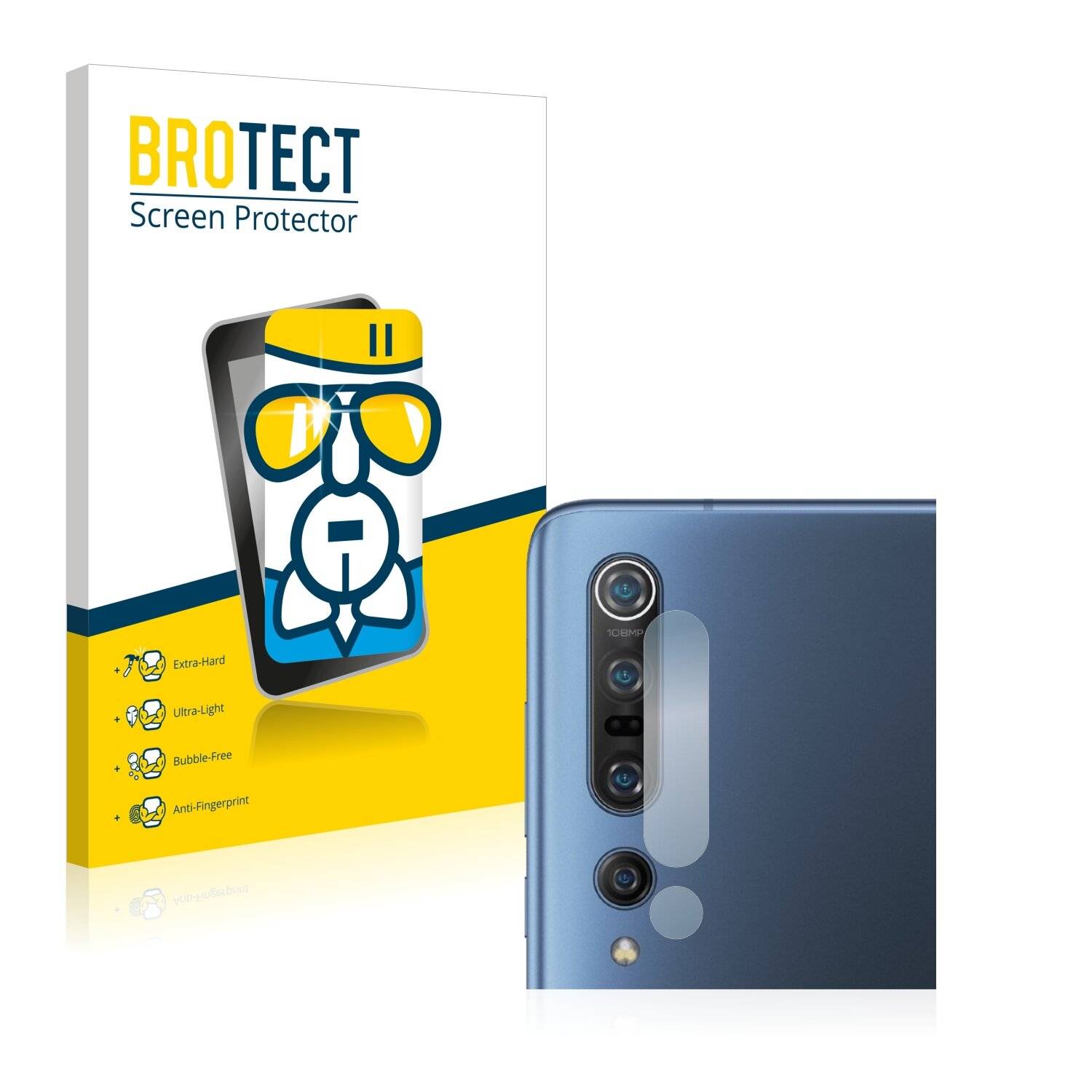 BROTECT AirGlass Schutzglas Folie für Xiaomi Mi 10 Pro (NUR