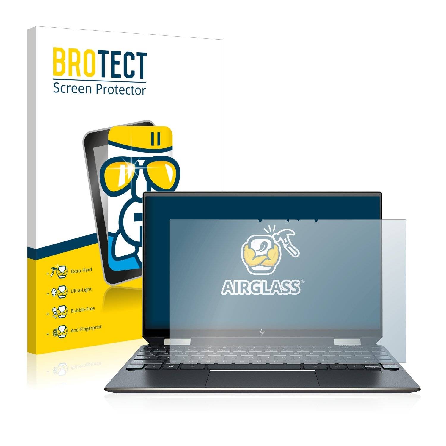 BROTECT AirGlass Schutzglas Folie für HP Spectre x360