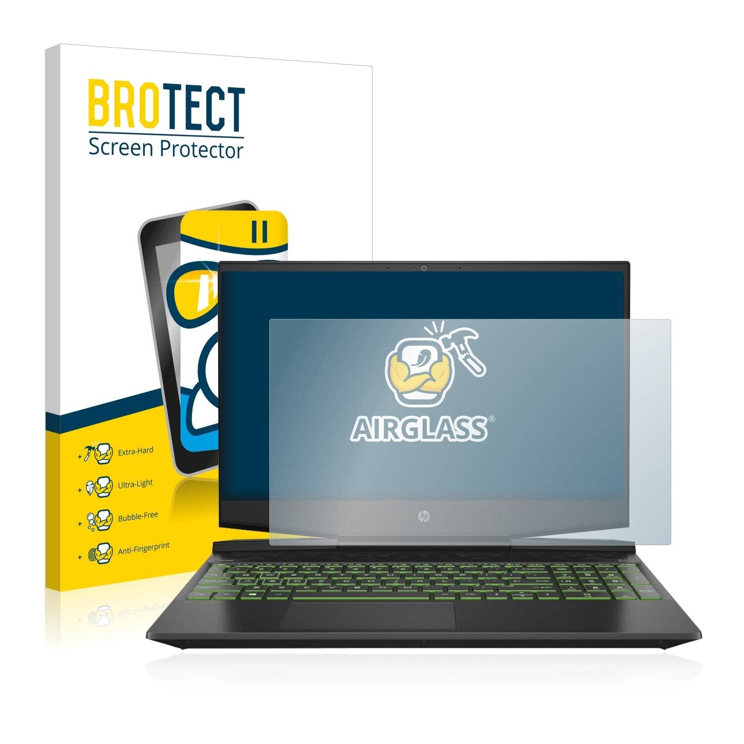 BROTECT AirGlass Schutzglas Folie für HP Pavilion