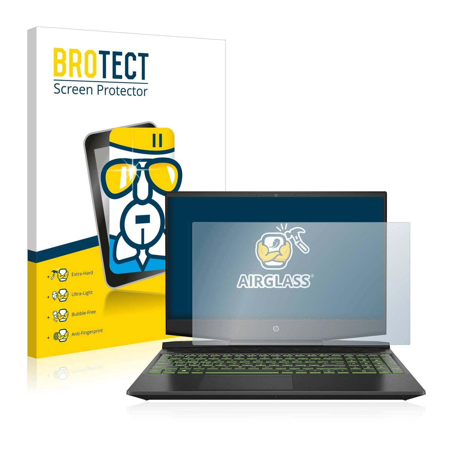 BROTECT AirGlass Schutzglas Folie für HP Pavilion