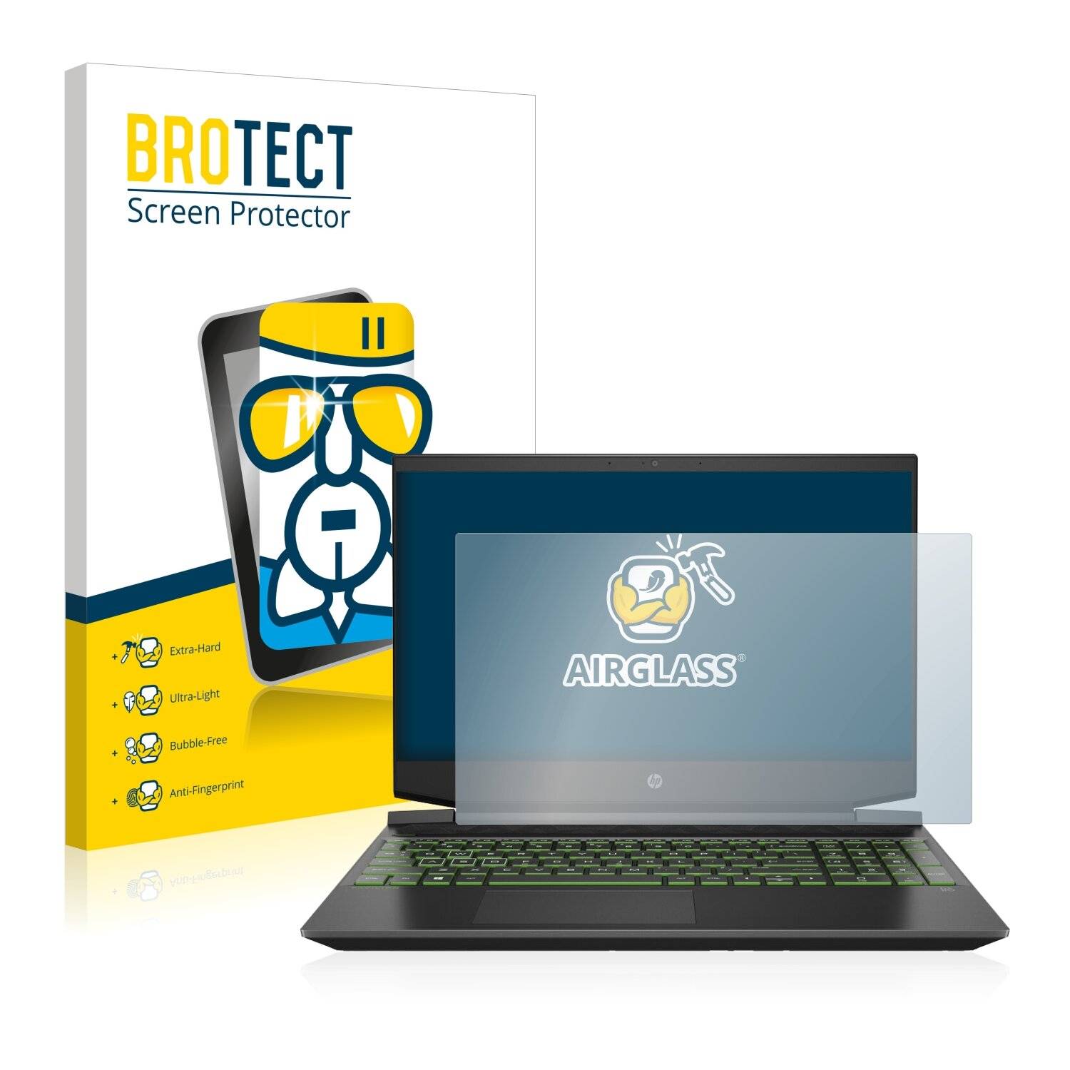 BROTECT AirGlass Schutzglas Folie für HP Pavilion