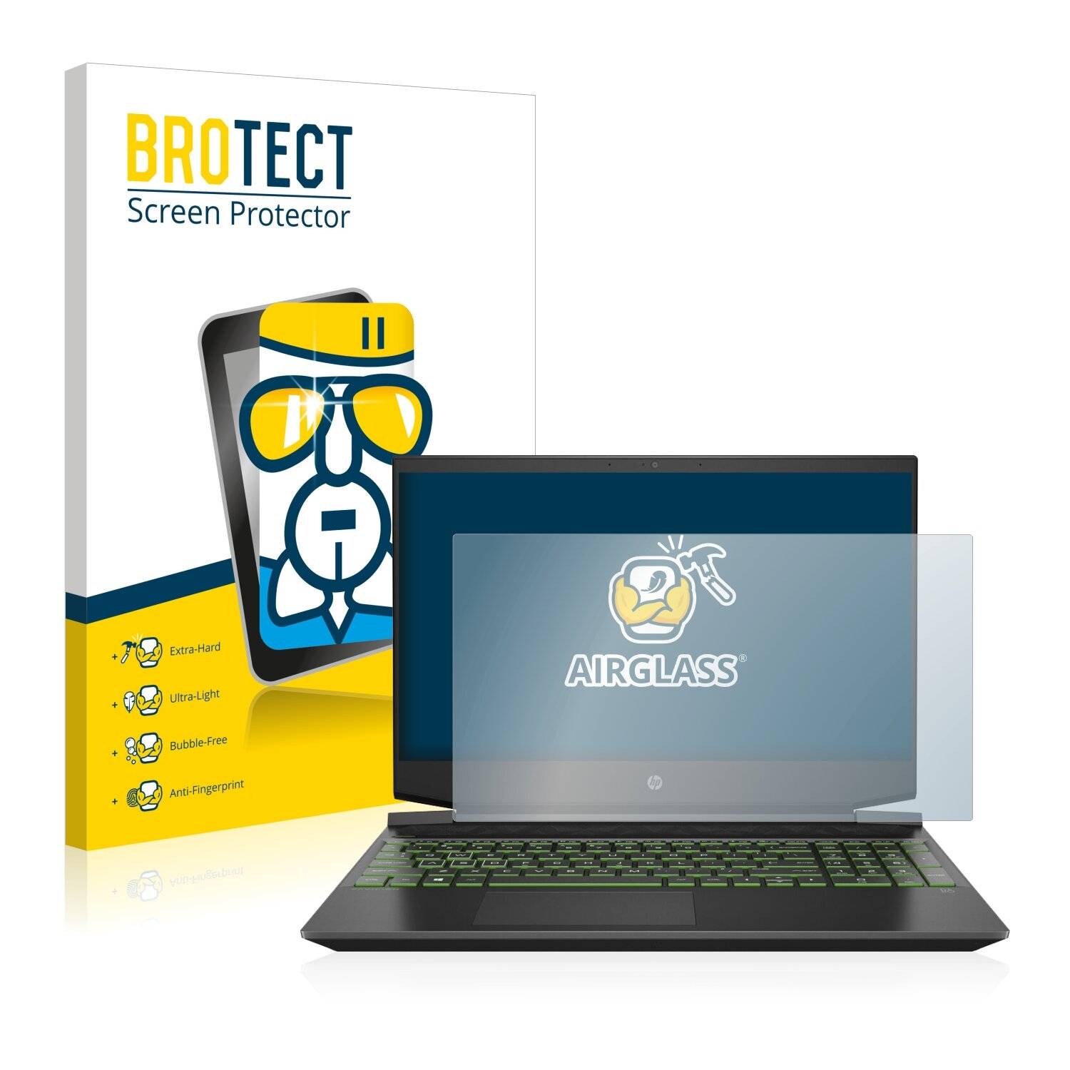 BROTECT AirGlass Schutzglas Folie für HP Pavilion