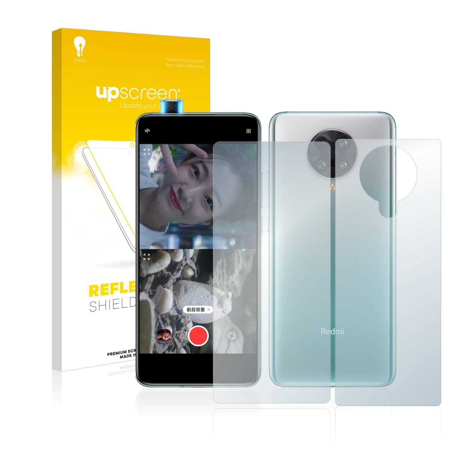 upscreen Reflection Shield Matte Premium Displayschutzfolie für Xiaomi Redmi K30 Ultra