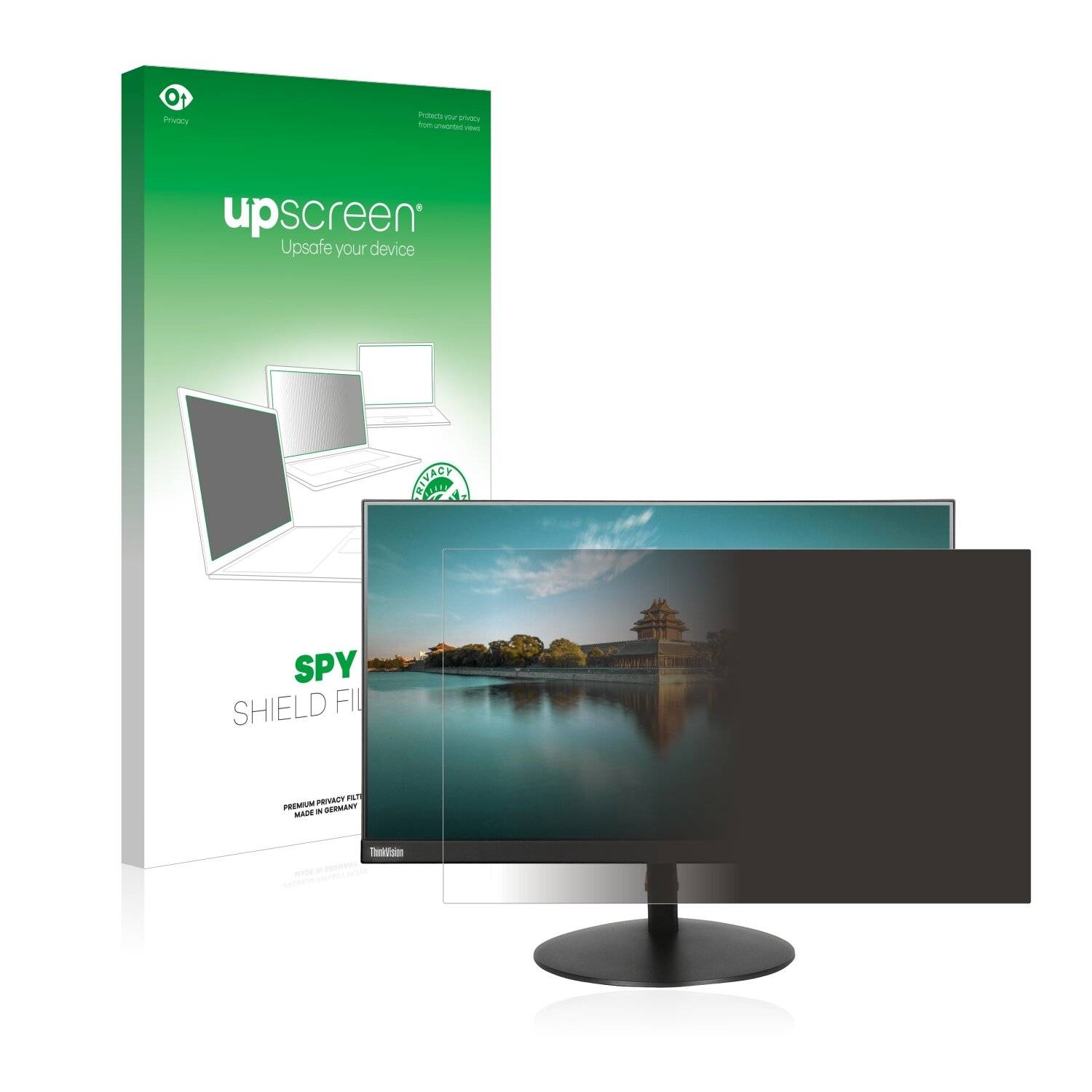 upscreen Spy Shield Filter Premium Blickschutzfilter für Lenovo ThinkVision
