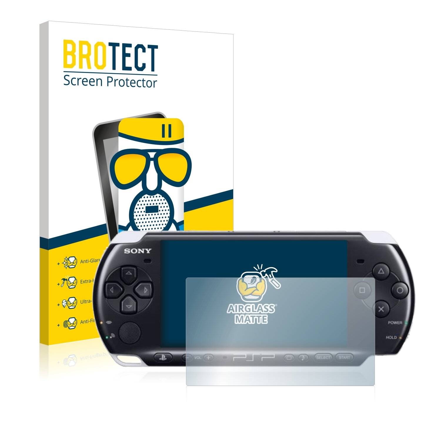 BROTECT AirGlass Matte Schutzglas Folie für Sony PSP