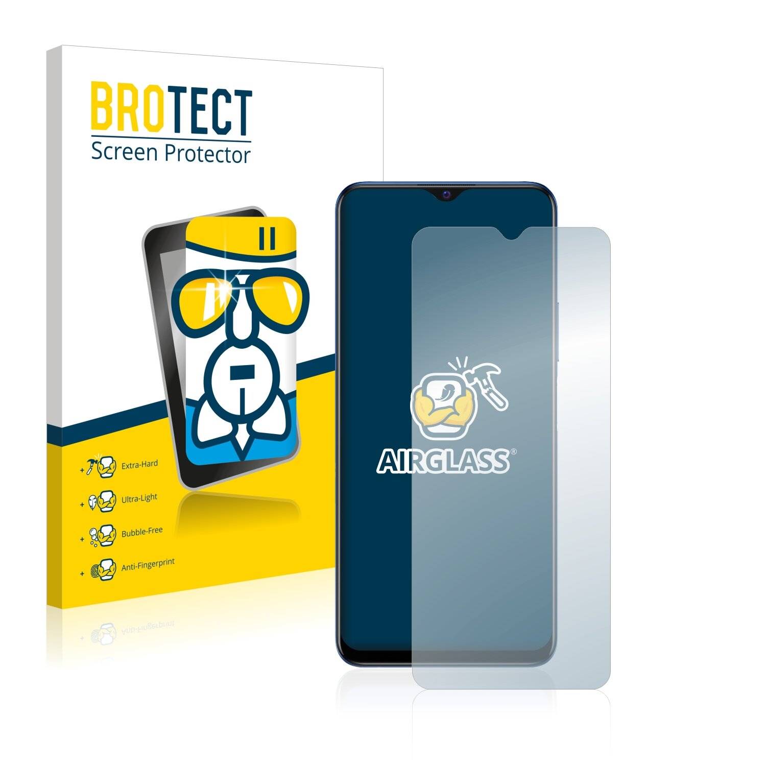 BROTECT AirGlass Schutzglas Folie für Vivo