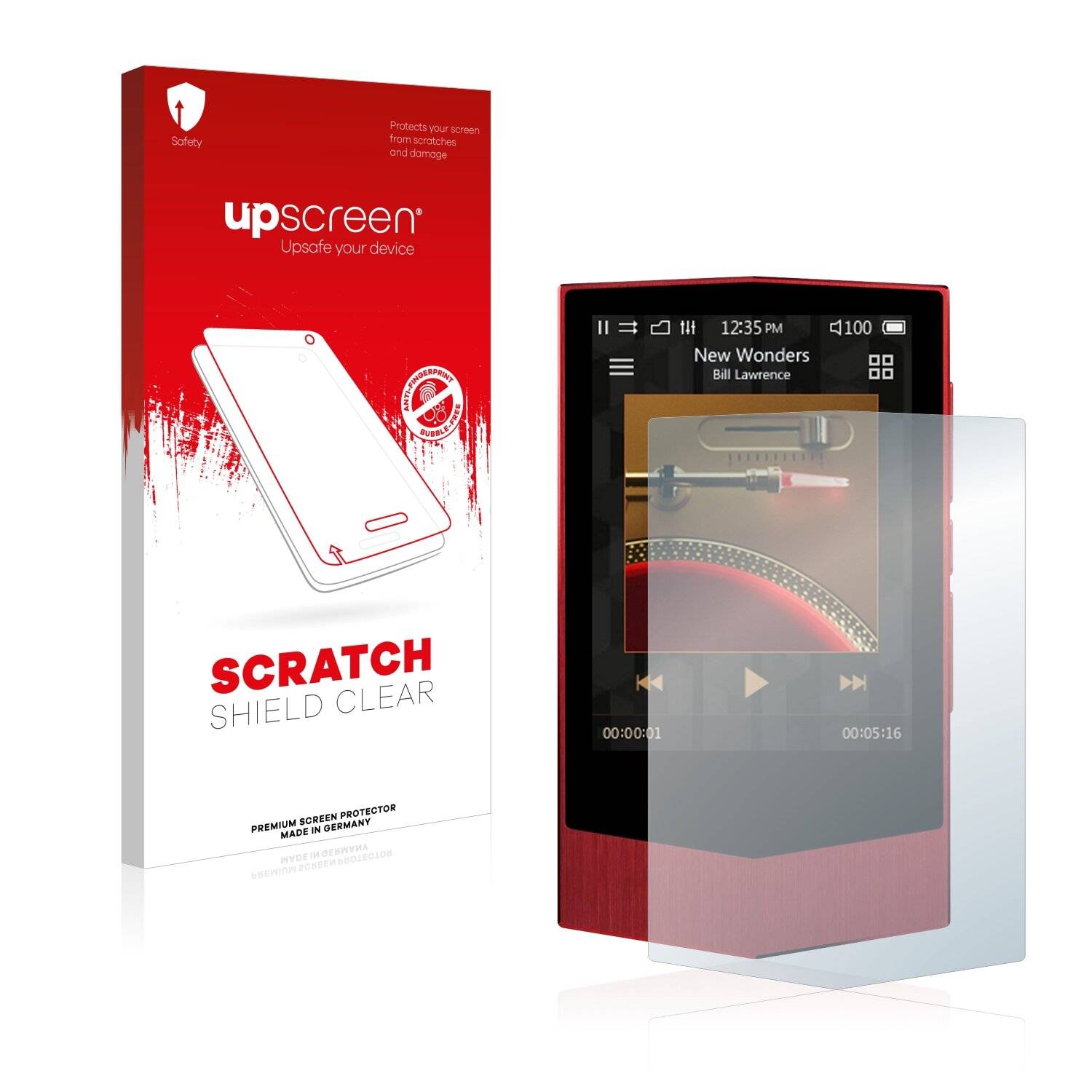 upscreen Scratch Shield Clear Premium Displayschutzfolie für Cowon Plenue