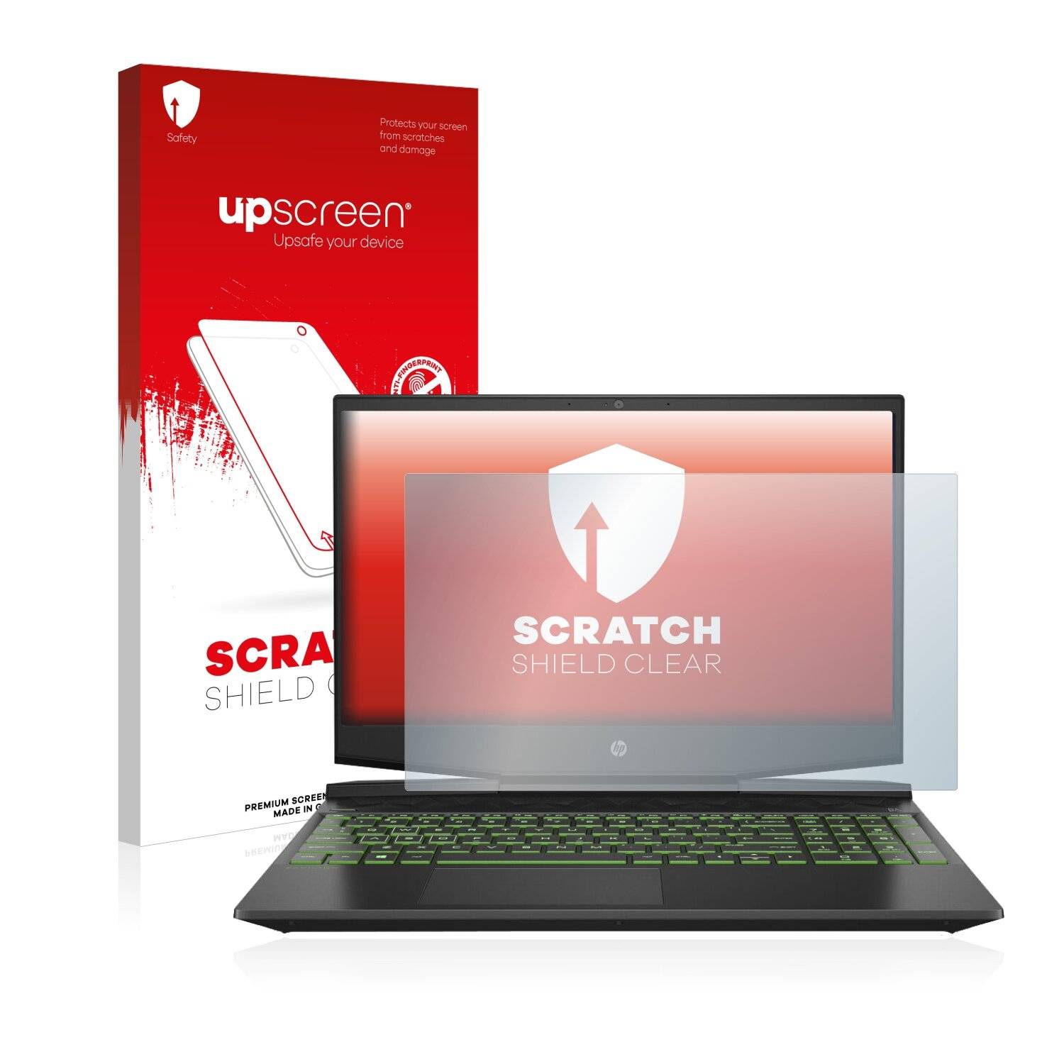 upscreen Scratch Shield Clear Premium Displayschutzfolie für HP Omen