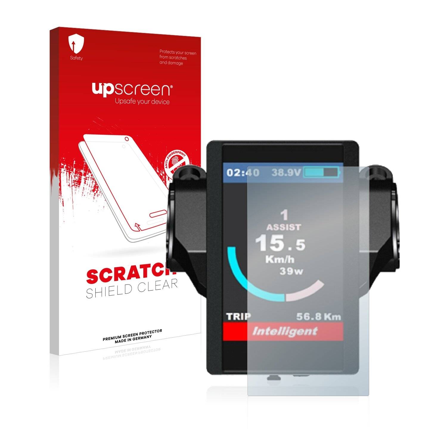 upscreen Scratch Shield Clear Premium Displayschutzfolie für Bafang