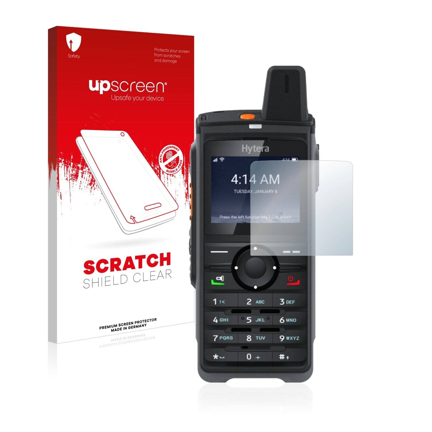 upscreen Scratch Shield Clear Premium Displayschutzfolie für Hytera