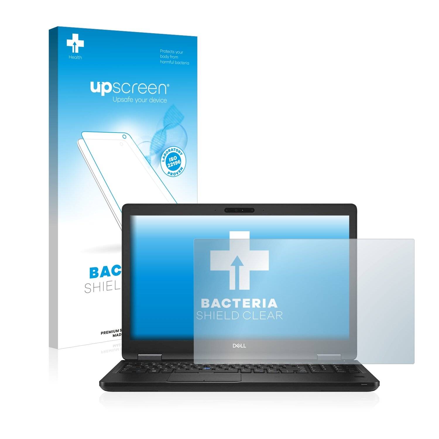 upscreen Bacteria Shield Clear Premium Antibakterielle Displayschutzfolie für Dell Latitude