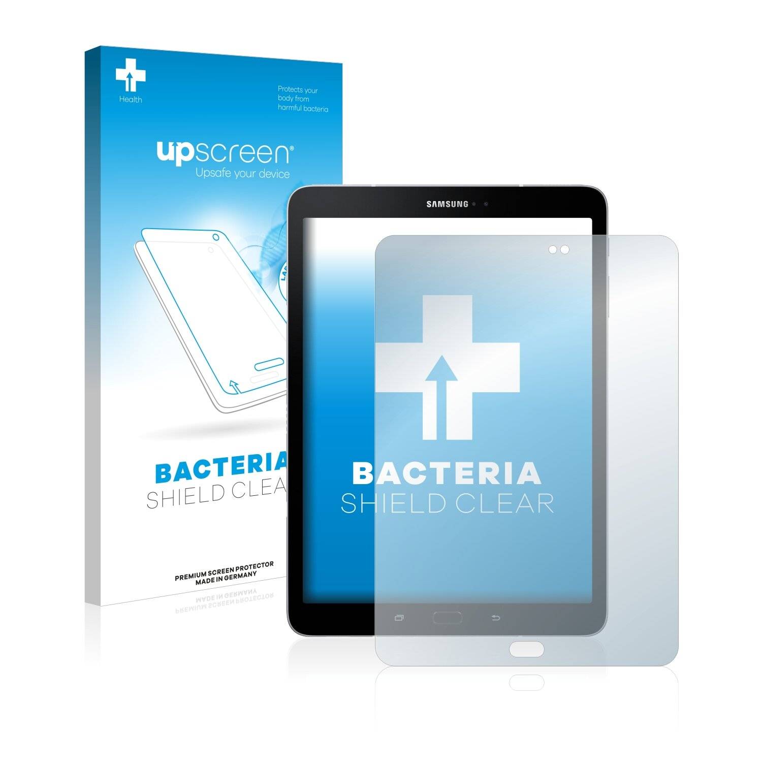 upscreen Bacteria Shield Clear Premium Antibakterielle Displayschutzfolie für Samsung Galaxy