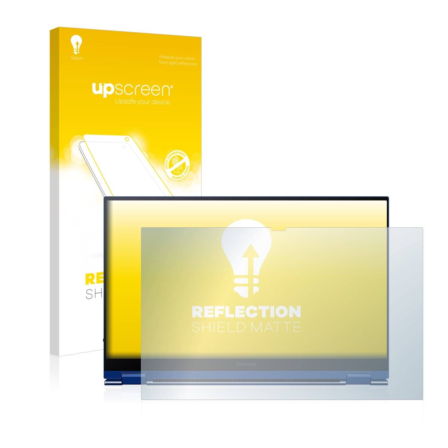upscreen Reflection Shield Matte Premium Displayschutzfolie für Samsung Galaxy Book Flex