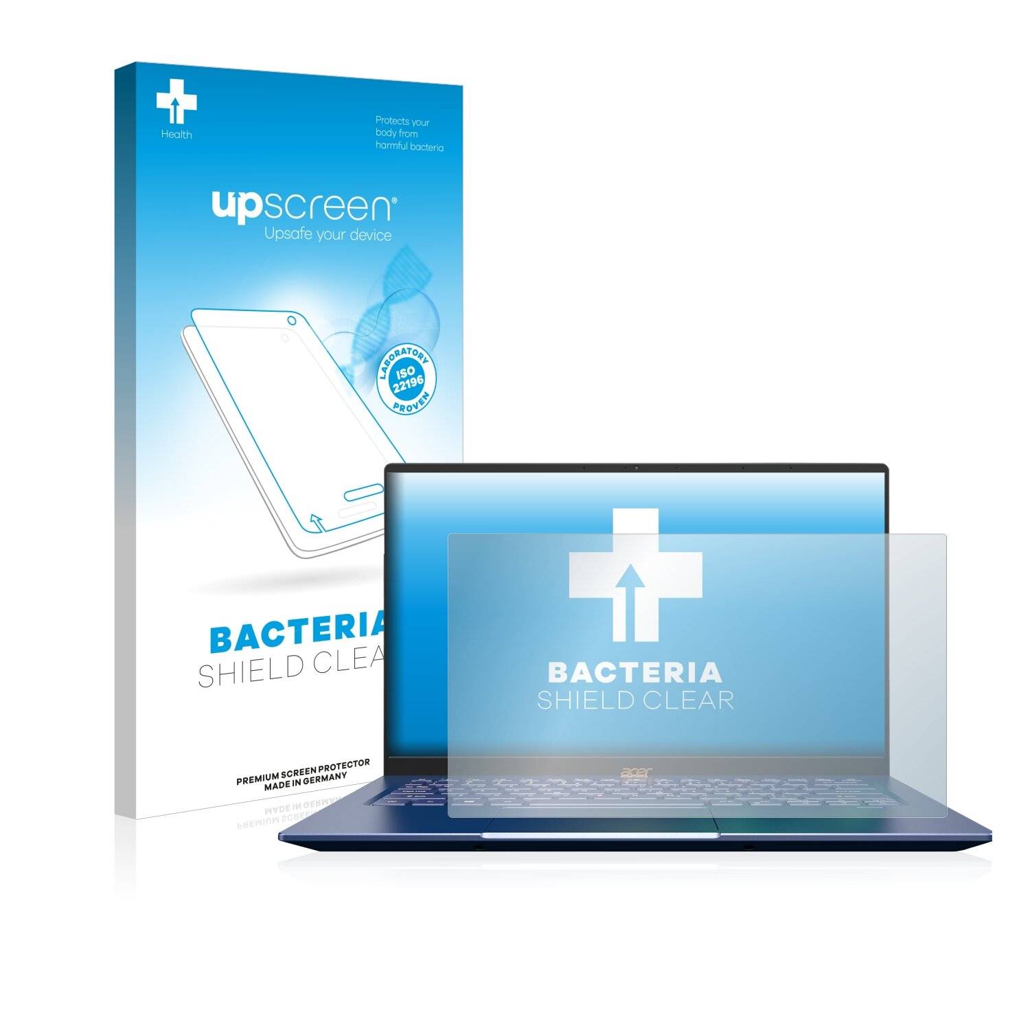 upscreen Bacteria Shield Clear Premium Antibakterielle Displayschutzfolie für Acer Swift 5