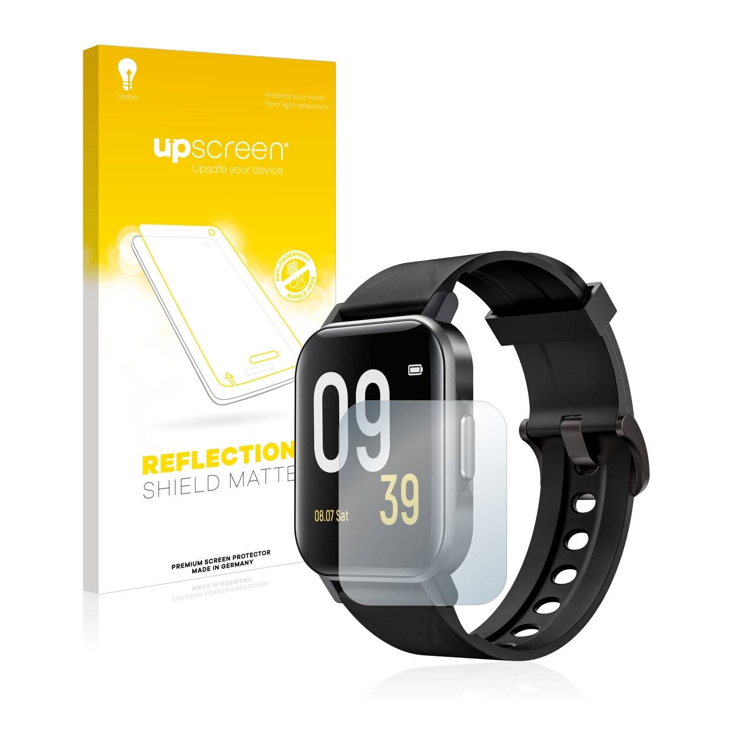 upscreen Reflection Shield Matte Premium Displayschutzfolie für Soundpeats Watch