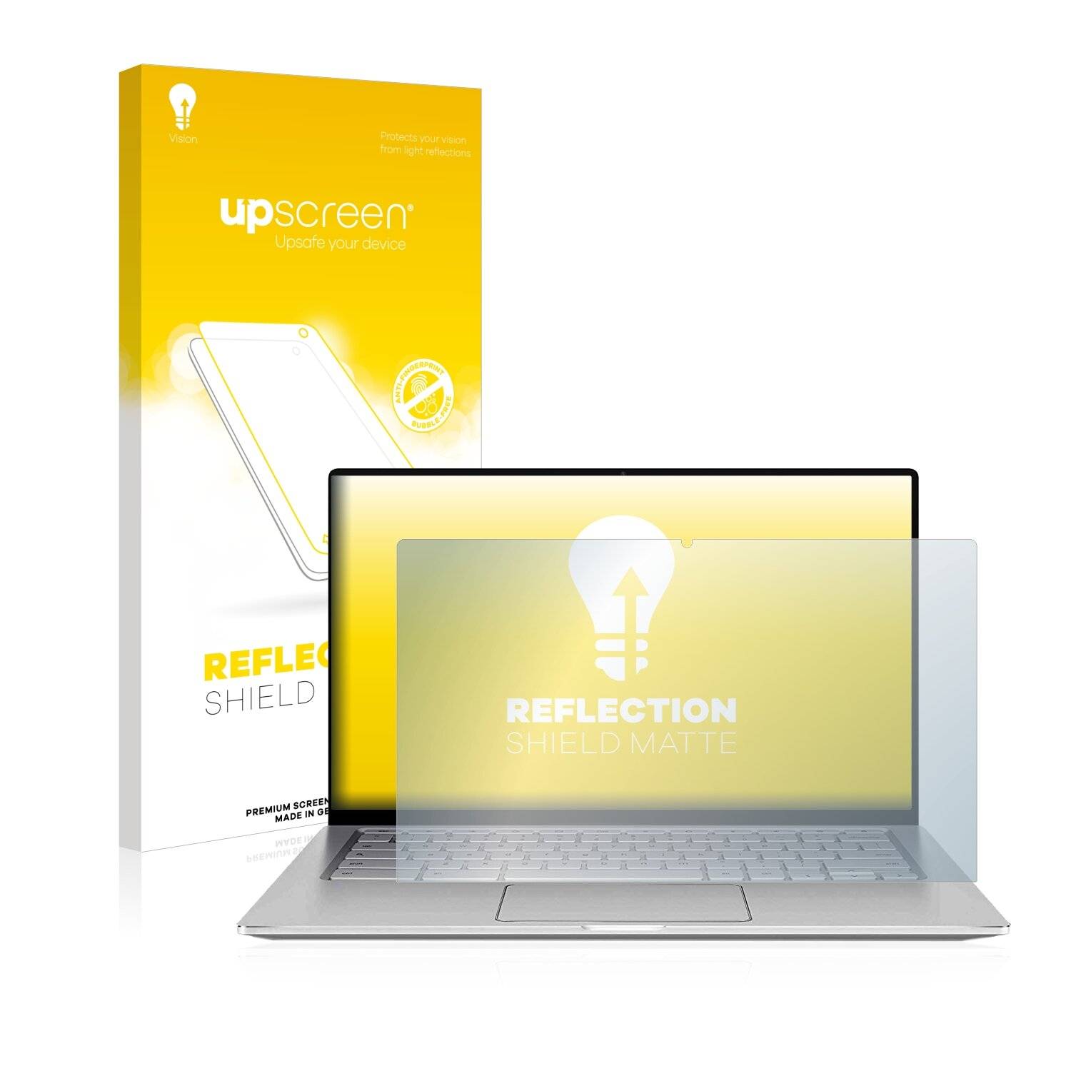 upscreen Reflection Shield Matte Premium Displayschutzfolie für Asus Chromebook Flip