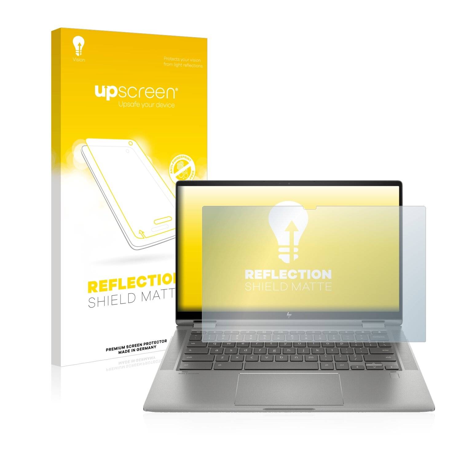 upscreen Reflection Shield Matte Premium Displayschutzfolie für HP Chromebook x360