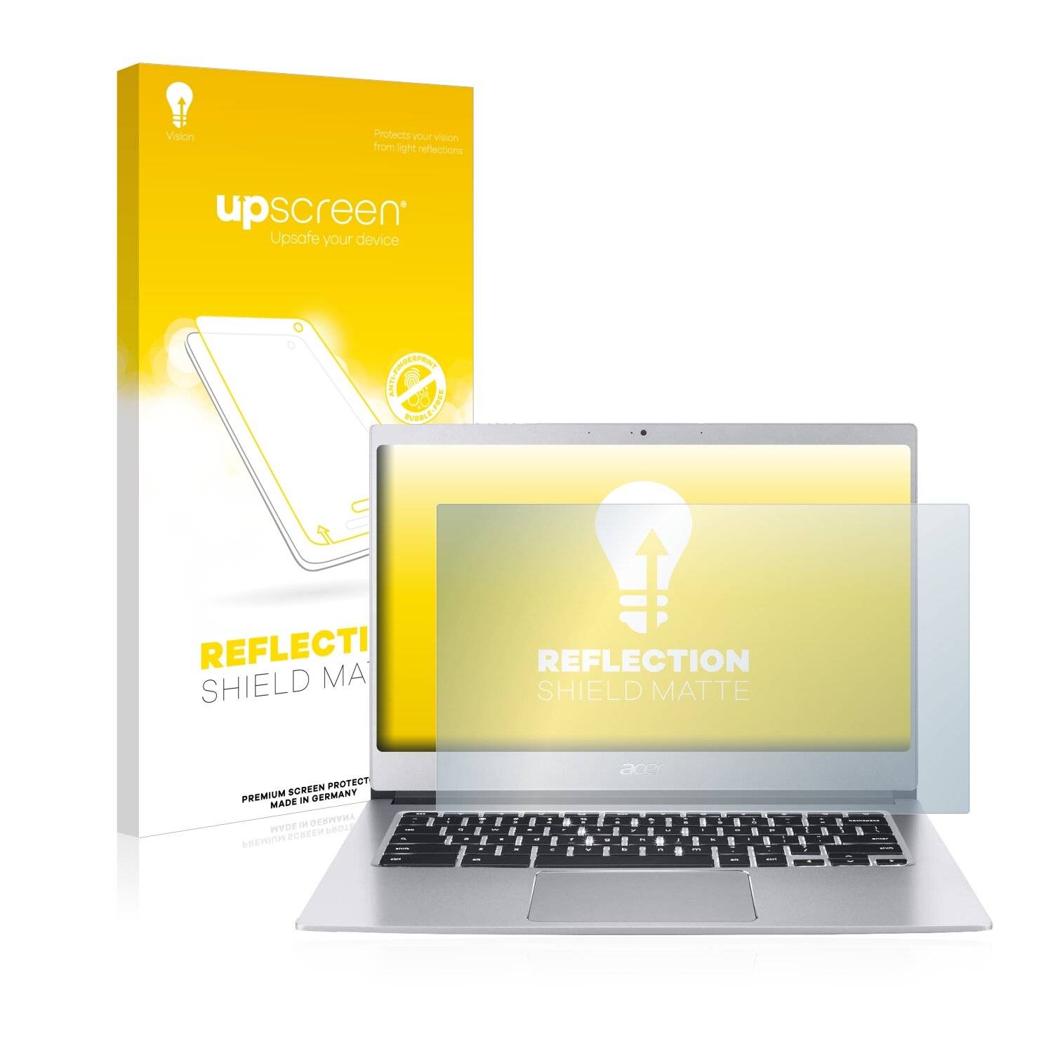 upscreen Reflection Shield Matte Premium Displayschutzfolie für Acer Chromebook