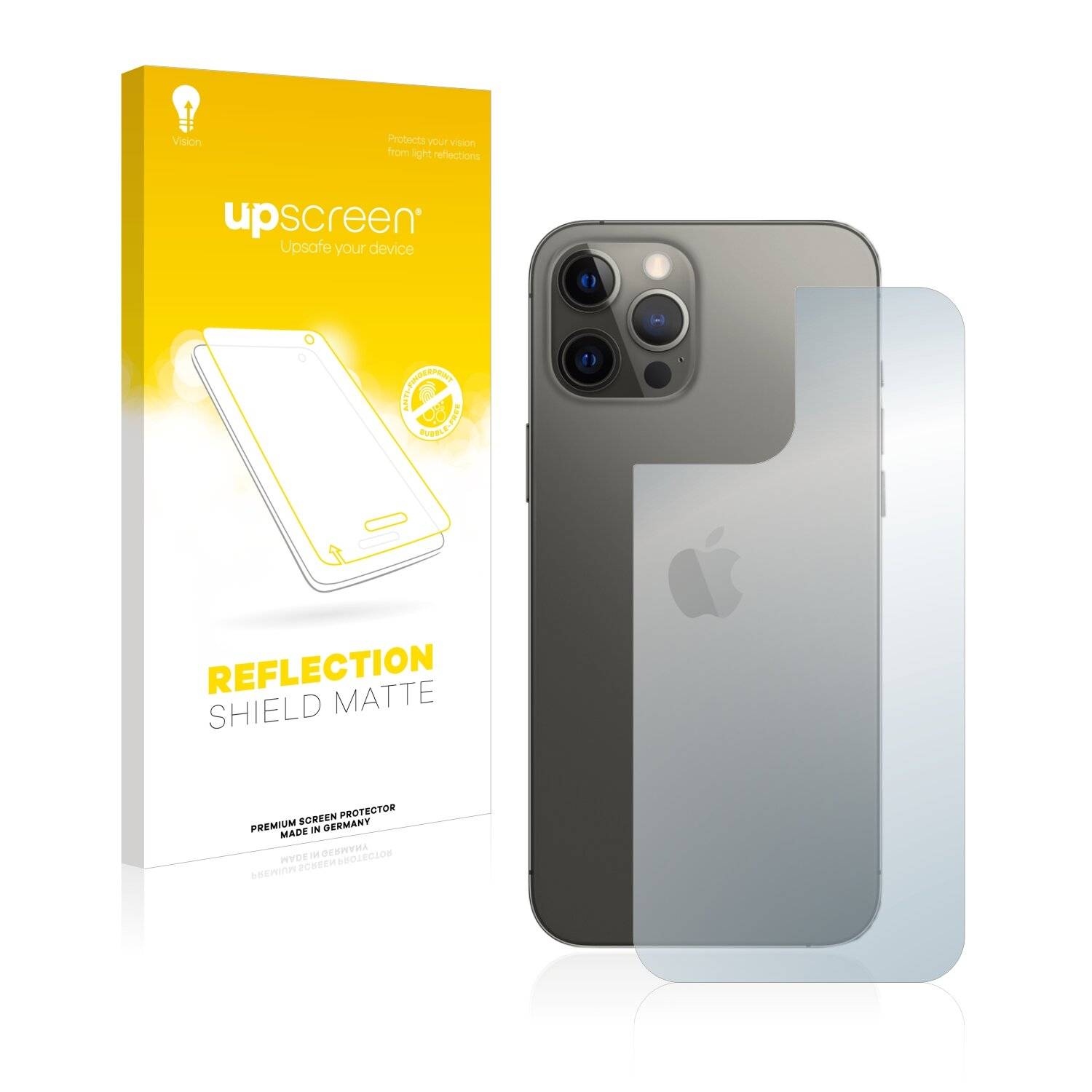 upscreen Reflection Shield Matte Premium Displayschutzfolie für Apple iPhone 12 Pro Max