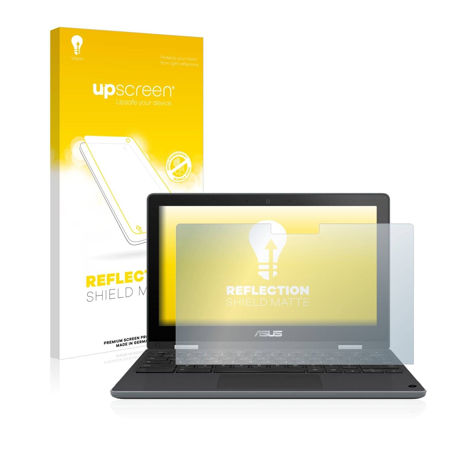 upscreen Reflection Shield Matte Premium Displayschutzfolie für Asus Chromebook Flip