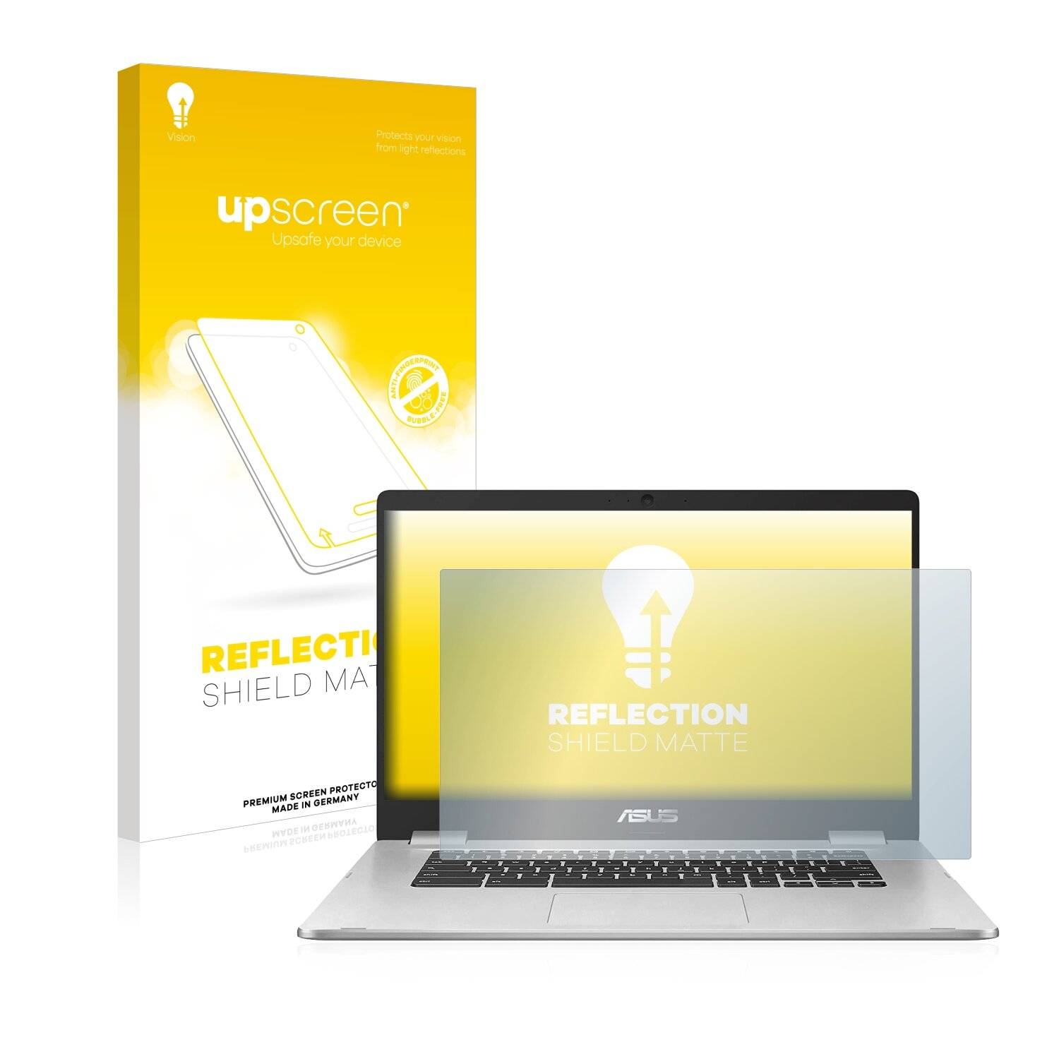 upscreen Reflection Shield Matte Premium Displayschutzfolie für Asus Chromebook