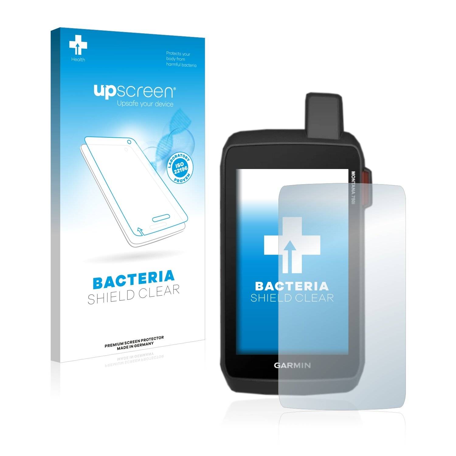 upscreen Bacteria Shield Clear Premium Antibakterielle Displayschutzfolie für Garmin Montana