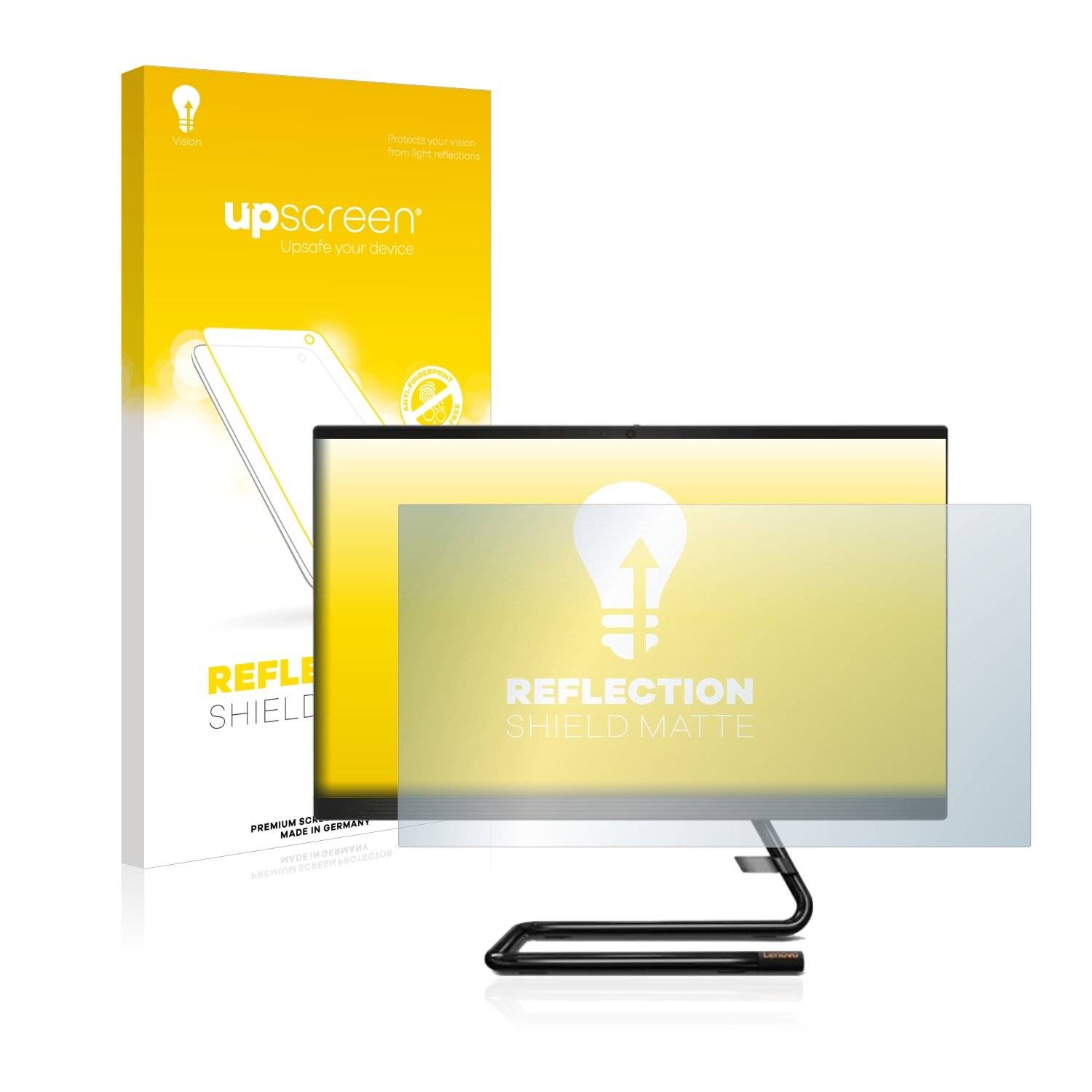 upscreen Reflection Shield Matte Premium Displayschutzfolie für Lenovo IdeaCentre AIO