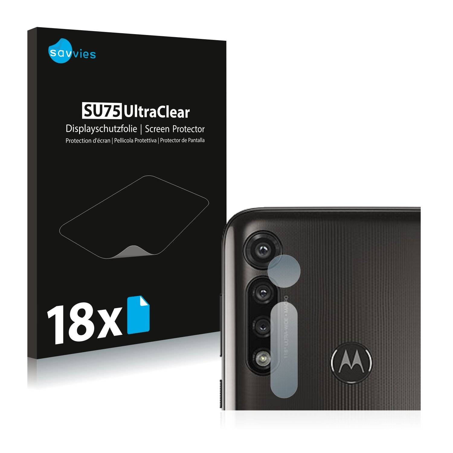 18x Savvies SU75 Displayschutzfolie für Motorola Moto G Power 2020 (NUR