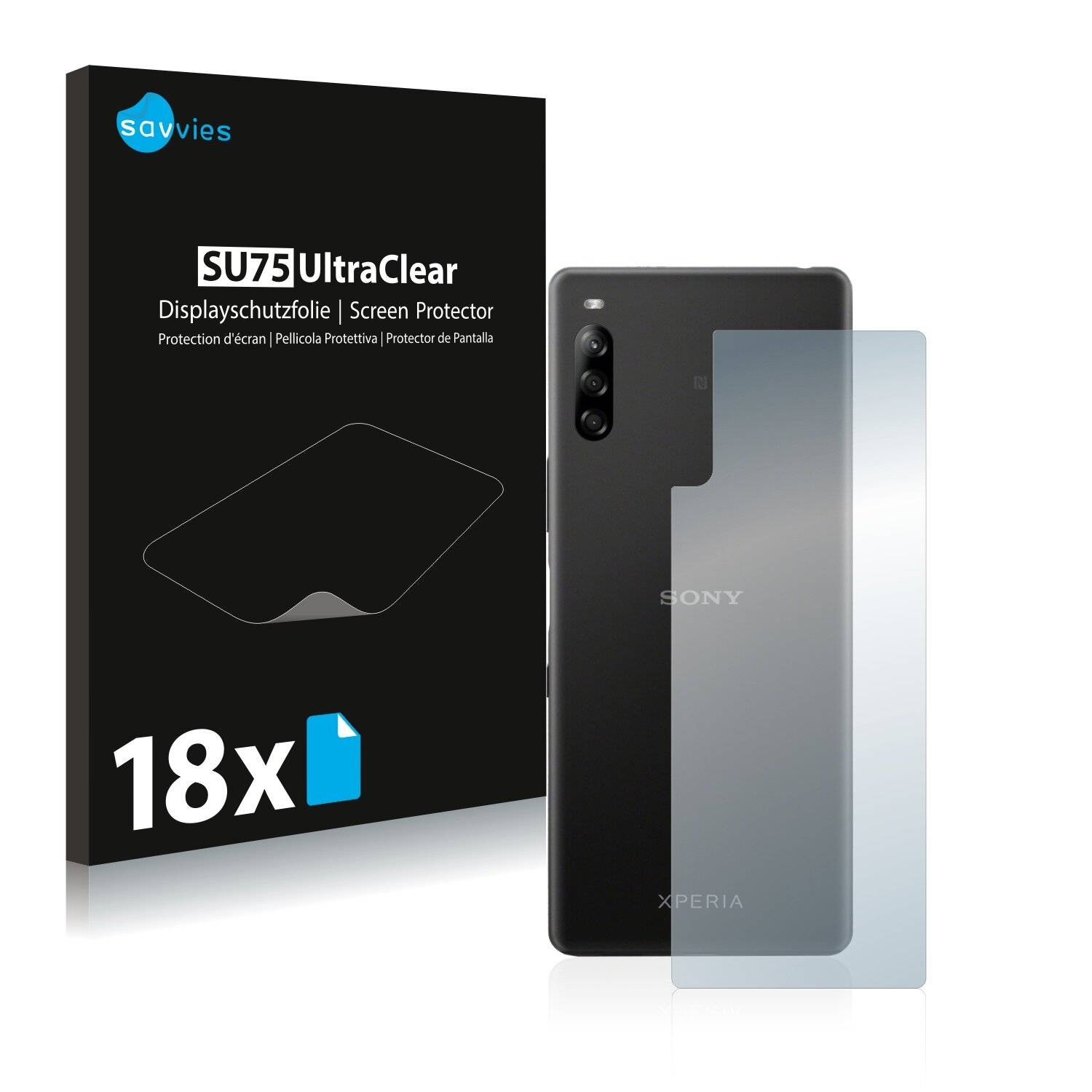 18x Savvies SU75 Displayschutzfolie für Sony Xperia L4